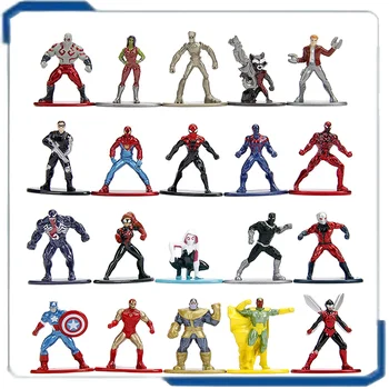 Brīnums Avengers Zirnekļa Cilvēks Vemon Drax Zvaigzne-Kungs Groot Raķešu Pontons Thor Metāla Lelle Dāvanas, Rotaļlietas Modeli, Anime Figūras Savākt Ornaments
