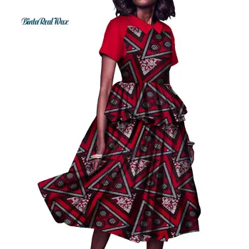 Jaunu Bazin Riche Kleita Vestido Kokvilnas Āfrikas Vasks Drukāt Kleitas Sievietēm Mežģīņu Dubultā Mežģīņu Āfrikas Dizaina Apģērbu WY8847