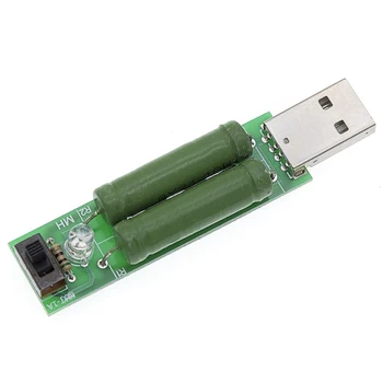 USB Ports Mini Izlādes Slodzes Pretestība Digitālās Strāvas Sprieguma Mērītājs Testeri 2A/1A Ar Slēdzi 1A Green Led / 2A Sarkans Led