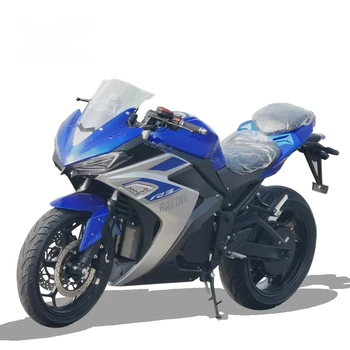 Rūpnīcas vairumtirdzniecības R3 hibrīda sacīkšu motocikliem elektriskā ātri 72V/60AH litija pieaugušo elektriskie motocikli