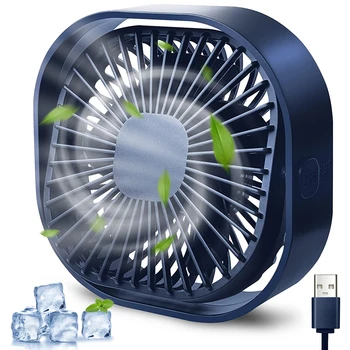360° Grozāms USB Rakstāmgalds, Ventilators Mazas Galda Fani Mini Desktop Dzesēšanas Ventilators Ar 3-Ātrumu Regulēšana Mājas Birojs Guļamistaba Auto