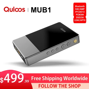 QULOOS MUB1 Bluetooth Noderīgu USB DAC Austiņu Pastiprinātāju AMP 4*CS43131chips Super-Augstas Iegūt PCM384 DSD256 LDAC/APTX 3.5/4.4 mm