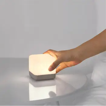 Laiks Fun Uzsist Nakts Gaisma Smart uzlādes guļamistaba led radošo touch nakts miega gaismas Mazas Galda Lampas Portatīvo Enerģijas Taupīšana