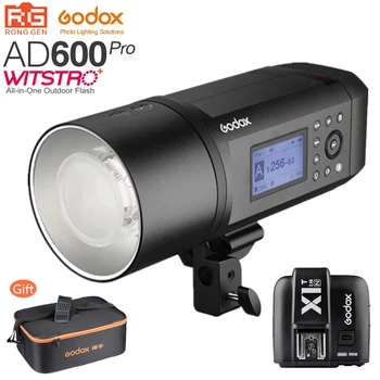 Godox AD600Pro AD600 HSS Pro 1/8000s TTL 2.4 G Bezvadu Āra Zibspuldzi gaismas + X1T-N Izraisīt Nikon SLR Kameru