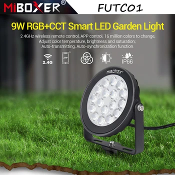 Miboxer FUTC01 9W RGB+PKT Smart LED Garden Light Ūdensdrošs LED Āra Lampas IP66 Viedo Bezvadu Kontroles Gaismas Ainavas