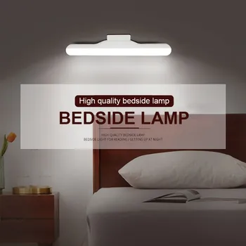 LED Gultas Galda Lampa Karājas Magnētisko Nakts Gaisma Bezpakāpju Dimming USB Lādējamu Skapis Lampas korpusa, Guļamistabas Apgaismojums