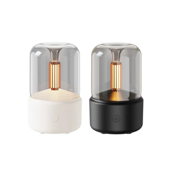 120ML Sveču Aromātu Difuzoru USB Mājās Gaisa gaisa mitrinātāju, Atdzesē Miglas Maker Fogger Ēteriskās Eļļas LED Nakts Gaisma Viegli Izmantot