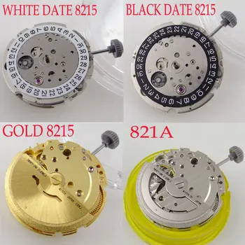 Zelta/Sudraba Japāna Patiesu Miyota 8215 Automātiskā Kustības White/Black Datums Wheel Augsta Precizitāte