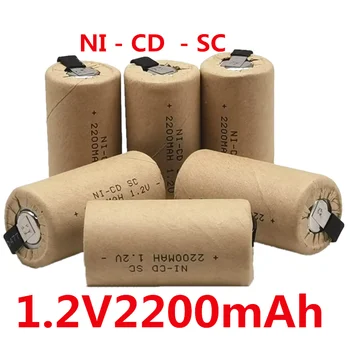 SC 1,2 V 2200mah Nicd Batterien Unter C Ni-Cd Akku Batteria Für Elektroschrauber Bohrer elektroinstrumenti