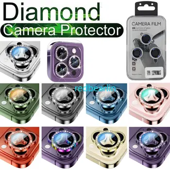 100gab IPhone 15 13 14 11 12 Pro Max 15 Pro Dimanta Metāla Kameras Aizsargs Mini Kameras Objektīva Aizsargs Aizsardzības Stiklu