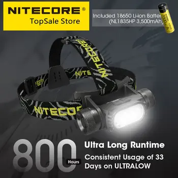 NITECORE HC68 LED Lukturis 2000 Lūmenu USB Lādējamu Lukturu Regulēšana Prožektors Prožektors Dual Beam,18650 Li-ion Akumulators