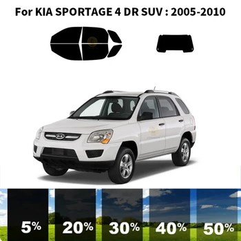 Sagrieztos nanoceramics auto UV Window Tint Komplekts Automobiļu Logu Plēves ForKIA SPORTAGE DR 4 SUV 2005. - 2010. gadam