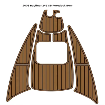 2003 Bayliner 245 SB Foredeck Loku Pad Laivu EVA Putu Mākslīgās Tīkkoka Klāja Grīdas Paklājs