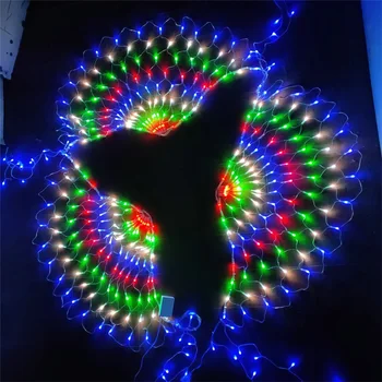 3M Pāvs LED Acs String Gaismas Ziemassvētku Pasaku Gaismas Āra Loga Aizkaru Gaismas Vainags Kāzu Dārzs Pagalma Dekori