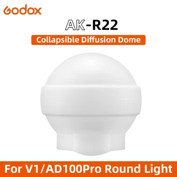 Godox AK-R22 AKR22 Softbox Softbola silikagela Difūzijas Dome Komplektu Godox V1 AD100Pro,AD200PRO pievienot H200R