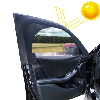 2GAB Auto stiklu Ekrāna Durvis, Pārsegi, Priekšējais/Aizmugurējais Sānu Logs ar UV Saules Segtu Ēnā Acs Auto Moskītu tīkls Bērnu Bērnu Kempings