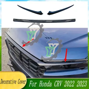 Honda CRV 2022 2023 Priekšā Dekoratīvās Restes nosedzošais Rāmis Melns, Restes Apdares Lentes Līstes piederumi Gloss black