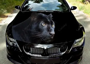 Dzīvnieku - Black Panther Auto Kapuci Vinila Uzlīmes Wrap Vinila Plēve Motora Pārsega Uzlīmes Uzlīmes Universālas Automašīnas Pārsega Aizsardzības Plēves