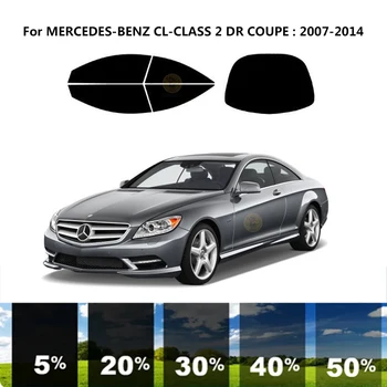 Sagrieztos nanoceramics auto UV Window Tint Komplekts Automobiļu Logu Plēves Attiecībā uz MERCEDES-BENZ CL KLASES C216 2 DR KUPEJA 2007-2014