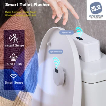 Tualetes Skalošanas ExternalInfrared Flush KOMPLEKTS Smart Mājas Komplektu Smart Tualetes Skalošanas Sensors Automātiskās Tualetes Skalošanas Pogu, Indukcijas