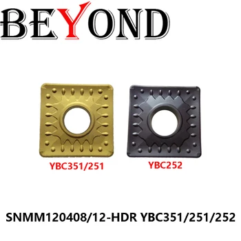 Sākotnējā SNMM120408-HDR SNMM120412-HDR YBC351 YBC251 YBC252 CNC Mašīna SNMM Virpošanas Instrumenti Frēzes Karbīda Ieliktņiem SNMM120408 HDR