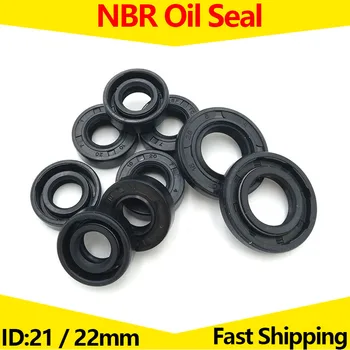 NBR Sistēmu Oil Seal 5gab ID 21mm 22mm OD 26-62mm Biezums 4-25mm Nitrila Butadiēna Gumijas Starplikas blīvgredzeniem