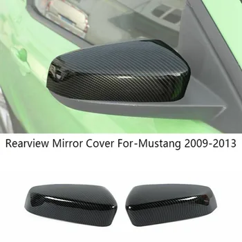 Auto Spoguļa Griesti Apvalku-Ford-Mustang 2009. - 2013. Gadam Automašīnas Atpakaļskata Atpakaļskata Sānu Durvīm Spoguļi Cover Stick Apdare