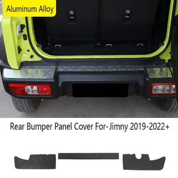 Par-Suzuki Jimny 2019-2022+ Automašīnas Aizmugurējo Buferi Un Paneļa Vāku Aizsargs Alumīnija Sakausējuma Aizsargātu Plāksnes Piederumi