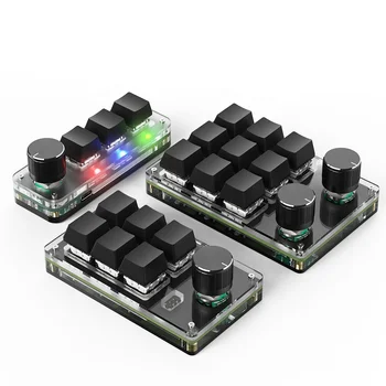 Piliens Kuģniecības Plānošanas Makro Rokturi, Mehāniskā Tastatūra ar RGB Gaismas Pasūtījuma Gaming Keyboard Mini Pogu PS Hotswap Macropad