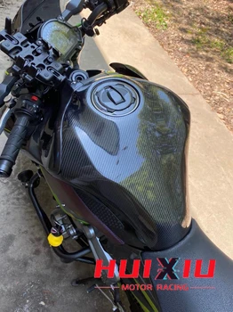 Motociklu Aksesuāri KawasakiZ900 z900 nekustamā oglekļa šķiedras degvielas tvertne uzlīmes Degvielas tvertnes aizsargs uzlīme 2016-2019