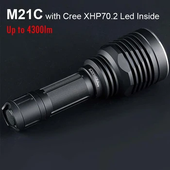 Karavāna M21C XHP70.2 Spēcīgākajiem LED Lukturīti Lanterna Led 21700 Lāpu Darba Lukturi LatarkaTactical Medību Zibspuldze, Kempings
