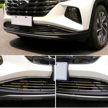 Automašīnas Priekšējā Bufera Apakšā Molding Apakšējā Režģa Apdares Lentes Apdares Par Hyundai Tucson NX4 2021-2022 Ārpuse Piederums Uzlīmes