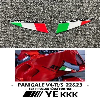 Panigale Tricolor Par DUCATI PANIGALE V4 V4S V4R 2022 2023 Jaunu SBK Tricolor Karogi, Spuras Lidmašīnu 3D Decal Uzlīmes