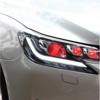 Auto LED Lukturi Galvas gaismas Toyota REIZ 2014-2017 LED Augsta/Zema Gaismas DRL Pagrieziena Signāla LED Objektīvs Demon Eyes Lukturi Montāža