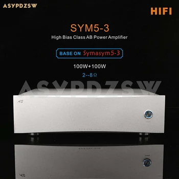 HIFI SYM5-3 Augsts Aizspriedumiem AB Klases Jaudas Pastiprinātājs Bāzi par Symasym5-3 Pastiprinātājs 200W+200W 2--8 ohm