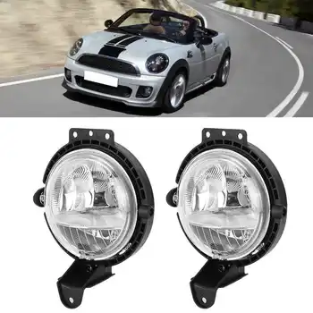 1 Pāris Automašīnas Priekšējais Bamperis Miglas lukturi 63172751295 LED Miglas Lukturi piemēroti Mini R55 R56 R57 R58 R59 06-14