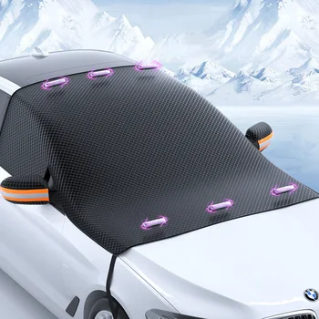 Automašīnas Sniega Vairogs Priekšējā Vējstikla Saulessarga Stikla Saulessarga Sabiezējumu Magnētisko Sniega Sega, Anti Saldēšanas Pusi Segtu Automašīnu Apģērbi