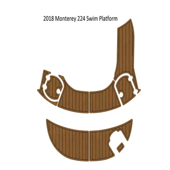 2018 Monterey 224 Peldēt Platfrom Solis Pad Laivu EVA Putu Mākslīgās Tīkkoka Klāja Grīdas Paklājs