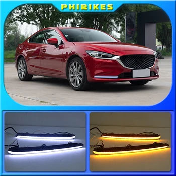 LED Dienas Gaismas lukturi Priekš Mazda 6 Atenza 2020 2021 Auto Piederumi Ūdensizturīgs ABS, Dienas Gaisma 12V dienas gaitas lukturi Miglas Lukturi Apdare