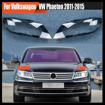 Par Volkswagen VW Phaeton 2011. - 2015. Gadam Caurspīdīgu Priekšējo Vāku Abažūrs Korpusa priekšējo Lukturu Korpuss Izturīgs Objektīvs organiskā stikla