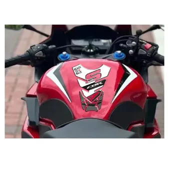 Motociklu Tvertnes Uzlīme 3D Gumijas Gāzes Degvielas Tvertne Pad Aizsargs Vāka Uzlīmes Uzlīmes HONDA CBR 250 300 400 500 600 1000 RR