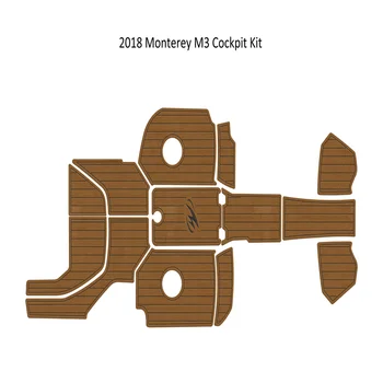 2011-2018 Monterey M3 Kabīnes Pamatni Laivu EVA Putu Mākslīgās Tīkkoka Klāja Grīdas Paklājs