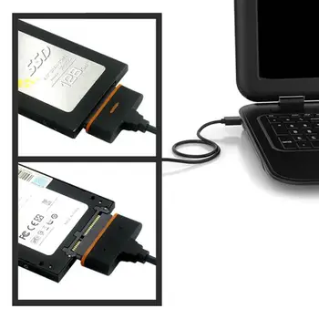 40CM USB 3.0 SATA 3 Kabeli, Sata USB Adapteris līdz Pat 6 gb / s Atbalsts 2.5 Collas Ārējo SSD HDD Cieto Disku 22 Pin Sata III Kabeli