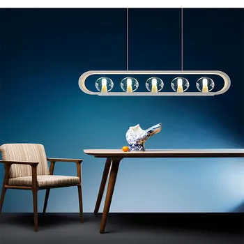 Zelta/Balta Modernu LED Lustras Virtuves Decoration, Stikla Bumbu Lustra Kafijas Mājas Apgaismojums Restorāns Salas