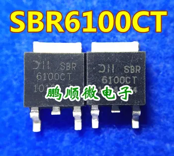 20pcs oriģinālu jaunu SBR6100CT 6100CT Schottky 100V 6A, LAI-252