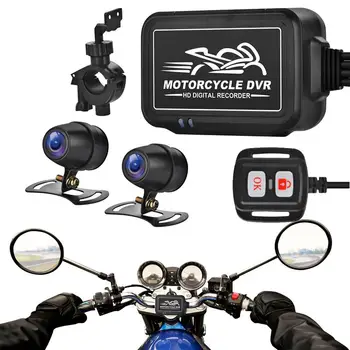 Dual Cam Motociklu Kameru Ieraksti Priekšējā Un Aizmugurējā 1080P Dual 150 Platleņķa Motociklu Cam Kameru Sportbike Ieraksta DVR
