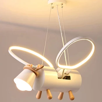 Mākslas Led Lustras Kulons Gaismas Lampa Istabas Interjeru Ziemeļvalstu mājās ēdamistabas iekštelpu Griestiem karājas dzīves lampas estētiskās apdare māksla