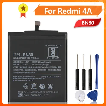 Mi BN30 Tālruņa Akumulatora Xiao mi Redrice Hongmi 4A Redrice 4A BN30 3120mAh Rezerves Akumulators + Rīks