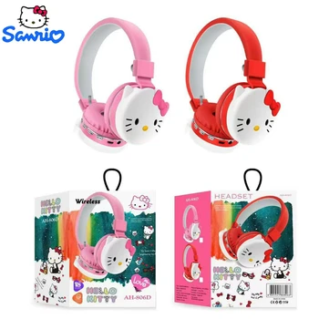 Jauns Anime Hello Kitty Austiņas Cute Karikatūra Hello Kitty Stuff Bluetooth Austiņas Mobilo Telefonu, Datoru, Mūzikas Stereo Austiņas