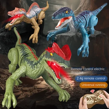 Bērnu Mini Tālvadības Dinozauru Piecu Kanālu 2.4 g Bezvadu Simulācijas Skaņas, Gaismas, Elektrības, Kustības, Ātra Raptor Rotaļlietas